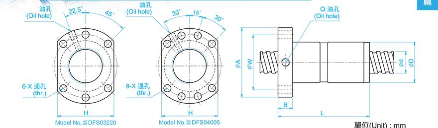 TBI DFS01605-3.8 TBI滚珠丝杆SFS选型